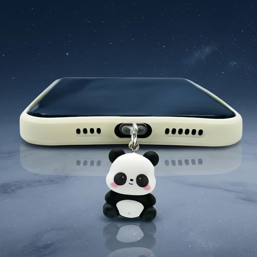 ๐ผ Mini Panda Phone Charm โ Cute Accessories for Every Phone