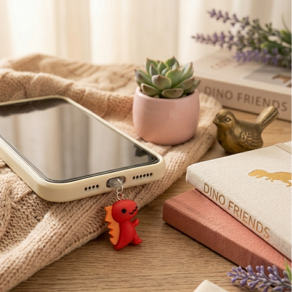 🦖 Cute Dinosaur Phone Charm – The Perfect Accessory for Dino Lovers
