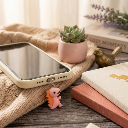 🦖 Cute Dinosaur Phone Charm – The Perfect Accessory for Dino Lovers